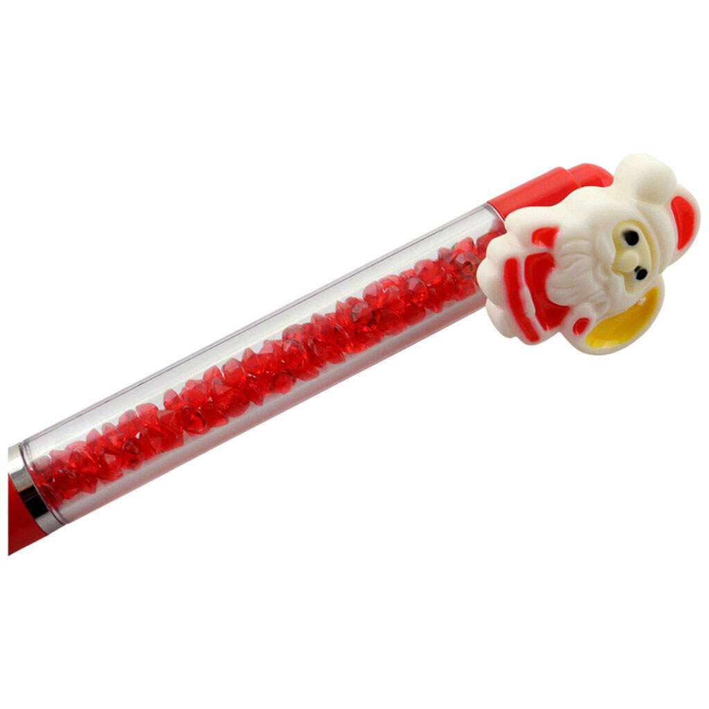 Ручка шариковая с камнями в корпусе "Рождественская" - № 3 Ручка шариковая с камнями в корпусе "Рождественская" - № 3