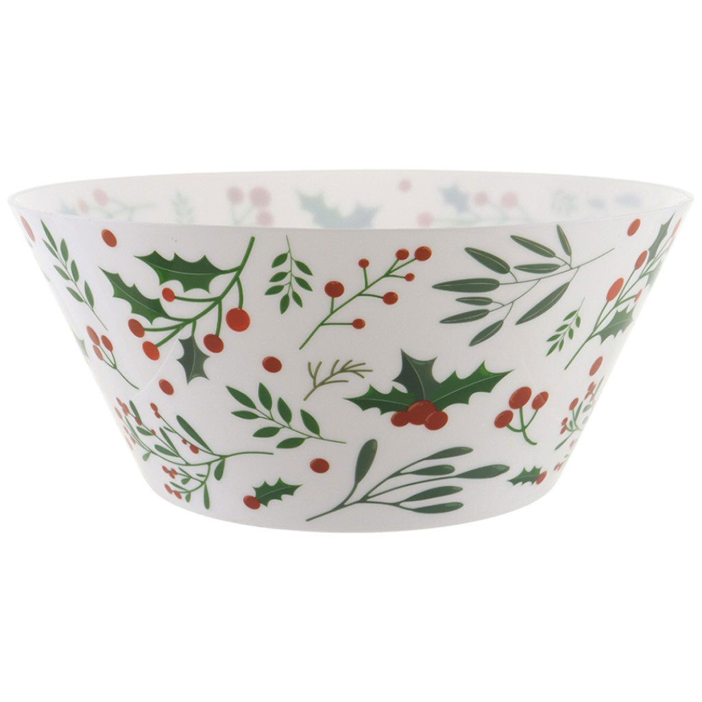 Салатник пластиковый Almo с рождественским узором, 25х11 см - № 1 Салатник пластиковый Almo с рождественским узором, 25х11 см - № 1