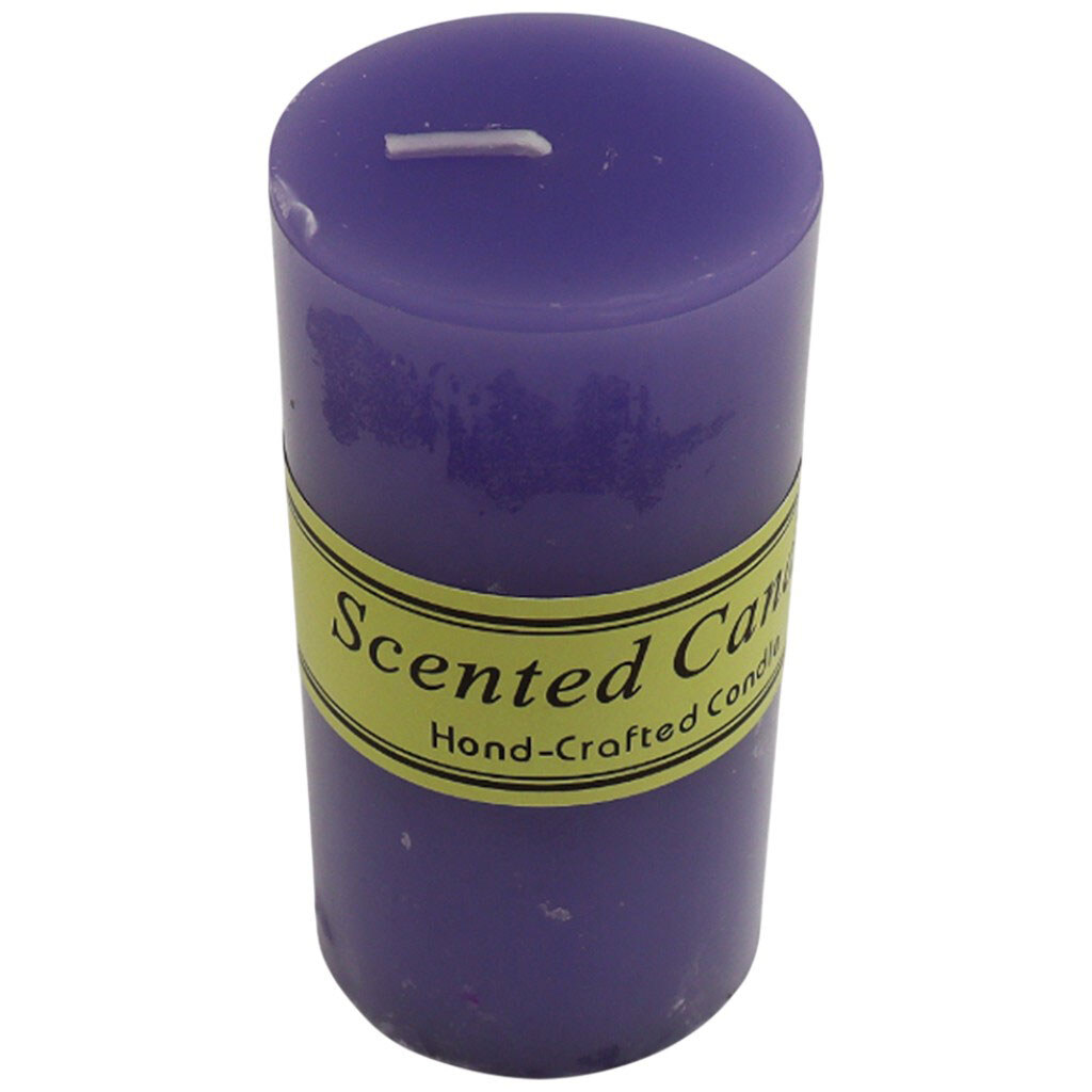 Свеча цилиндрическая ароматизированная цветная в ассортименте, 5х10 см - № 2 Свеча цилиндрическая ароматизированная цветная в ассортименте, 5х10 см - № 2