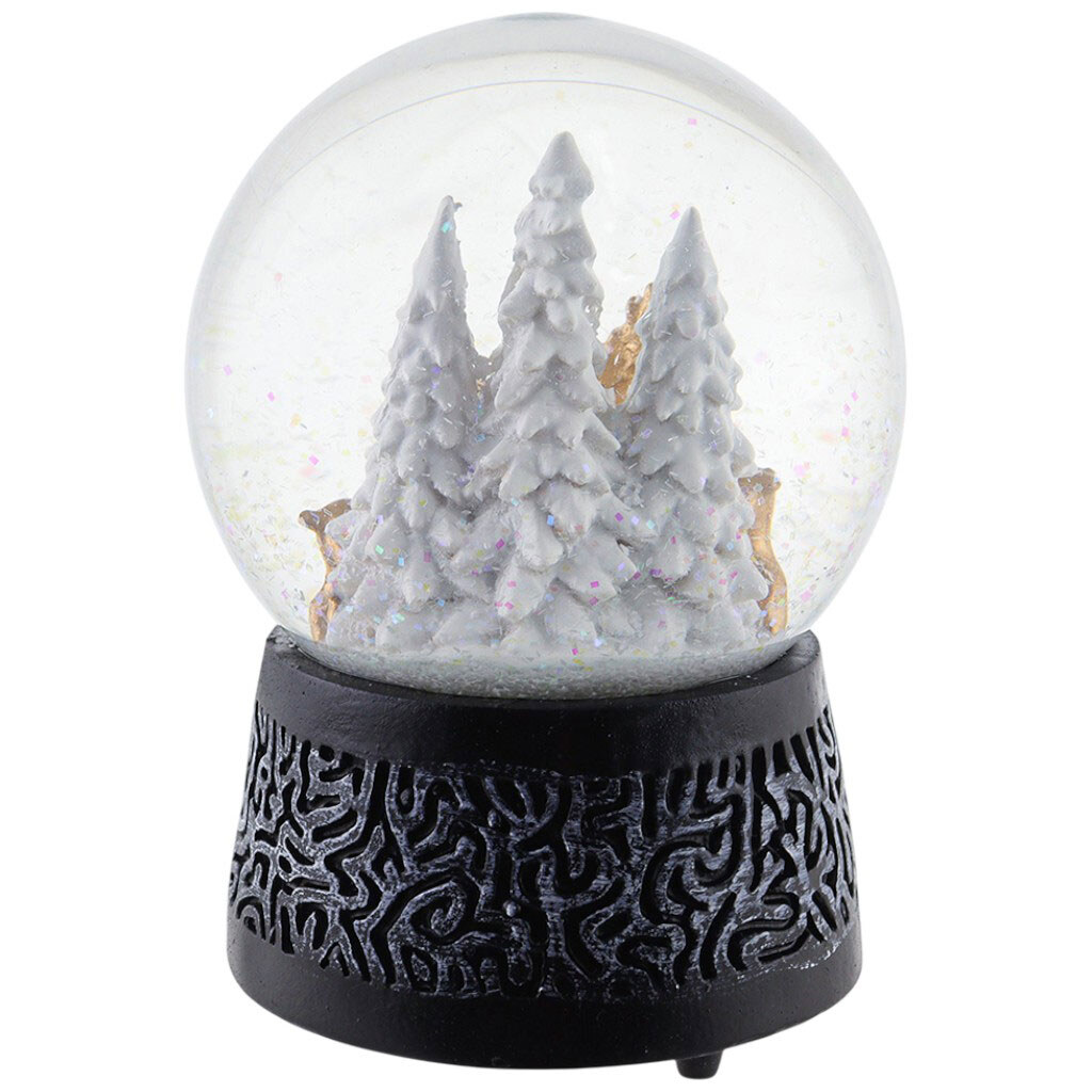 Статуэтка декоративная новогодняя музыкальная "Стеклянный шар", 10х10х15 см - № 5 Статуэтка декоративная новогодняя музыкальная "Стеклянный шар", 10х10х15 см - № 5