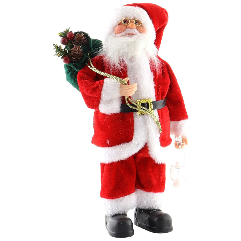 Фигура новогодняя "Санта с фонарем", 30 см - № 1 Фигура новогодняя "Санта с фонарем", 30 см - № 1
