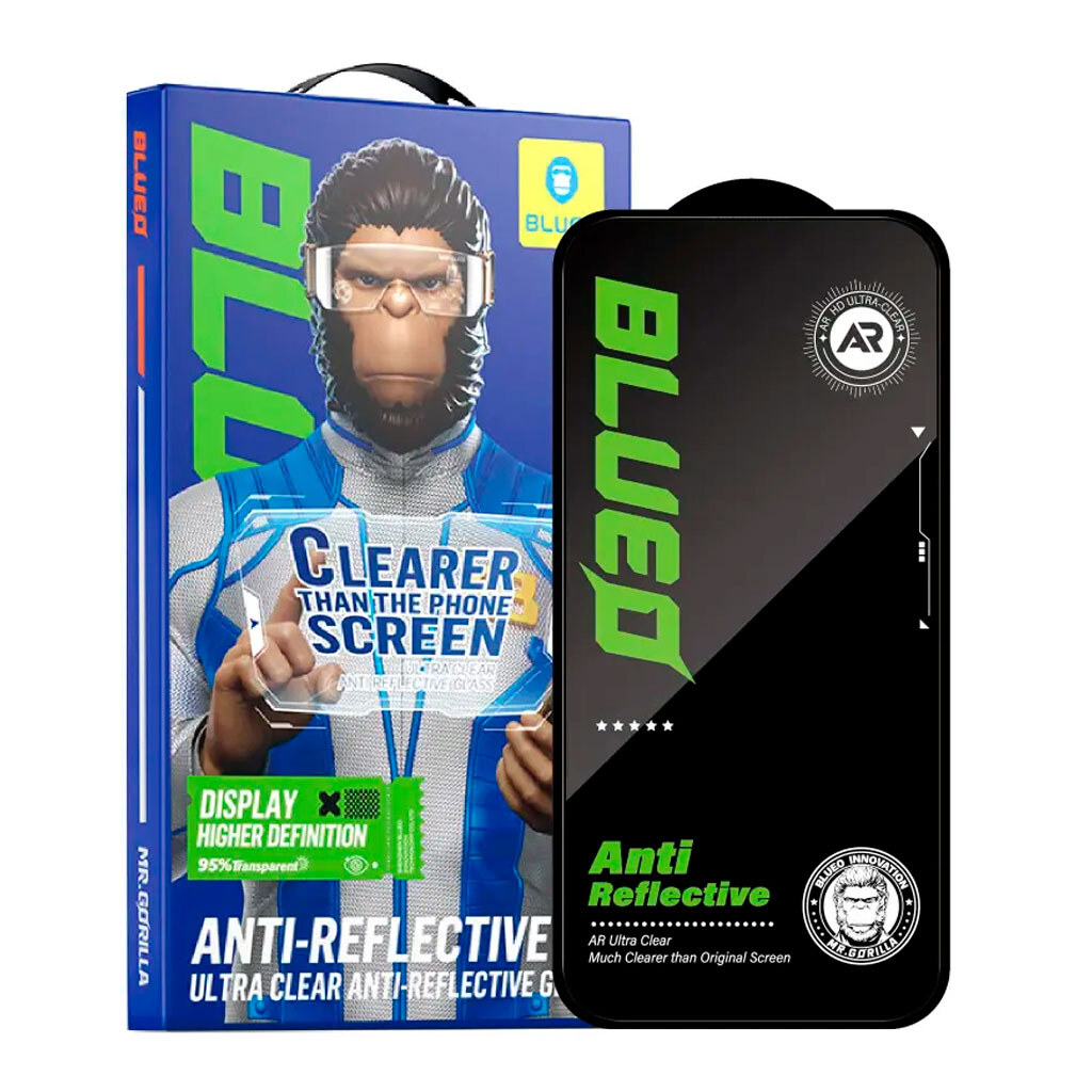 Захисне скло Apple iPhone 17 Pro Max, Blueo AR Anti-Reflective, Чорний - № 1 Захисне скло Apple iPhone 17 Pro Max, Blueo AR Anti-Reflective, Чорний - № 1