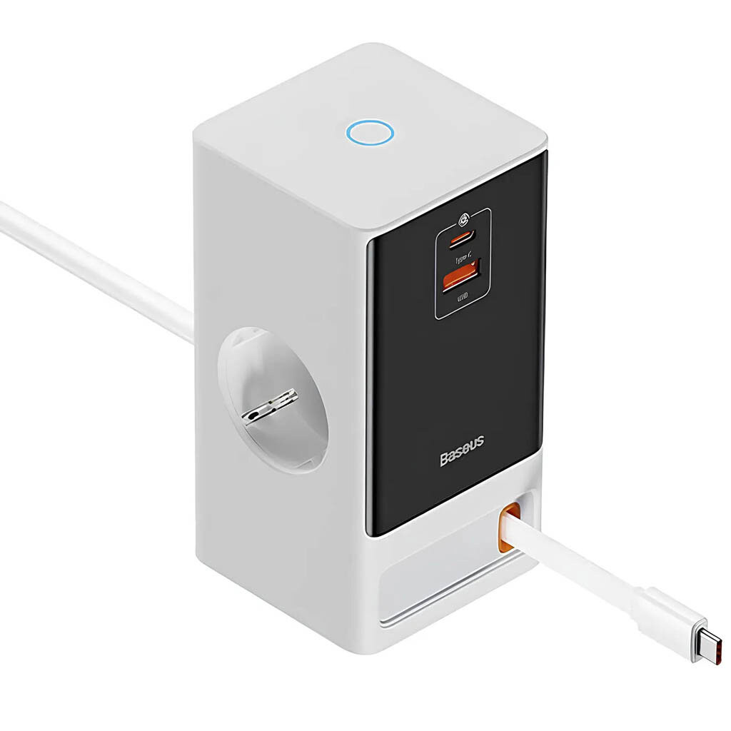 Сетевая зарядная станция Baseus PSLR000 OS PowerCombo, Белый - № 2 Сетевая зарядная станция Baseus PSLR000 OS PowerCombo, Белый - № 2