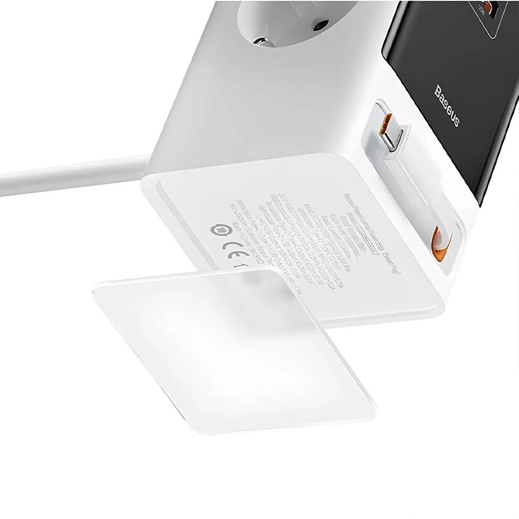 Сетевая зарядная станция Baseus PSLR000 OS PowerCombo, Белый - № 3 Сетевая зарядная станция Baseus PSLR000 OS PowerCombo, Белый - № 3