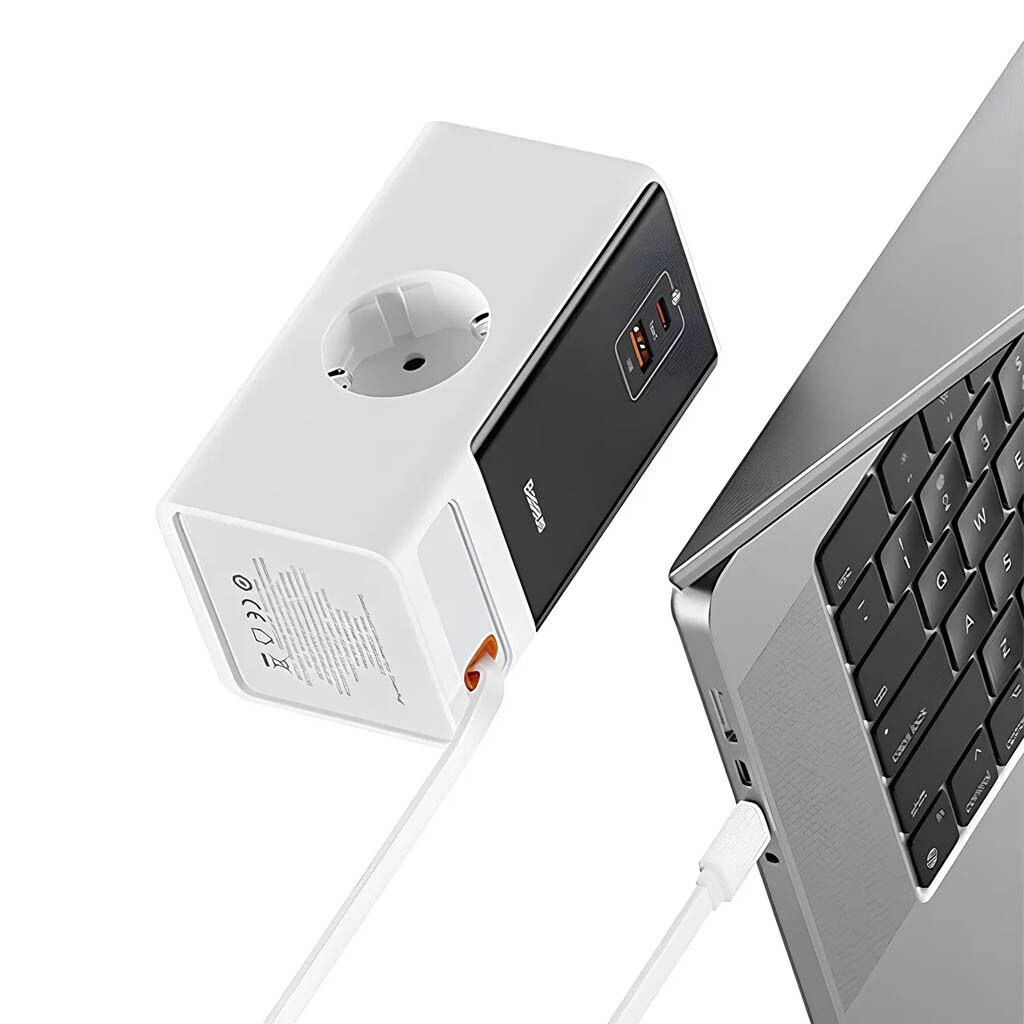 Сетевая зарядная станция Baseus PSLR000 OS PowerCombo, Белый - № 4 Сетевая зарядная станция Baseus PSLR000 OS PowerCombo, Белый - № 4