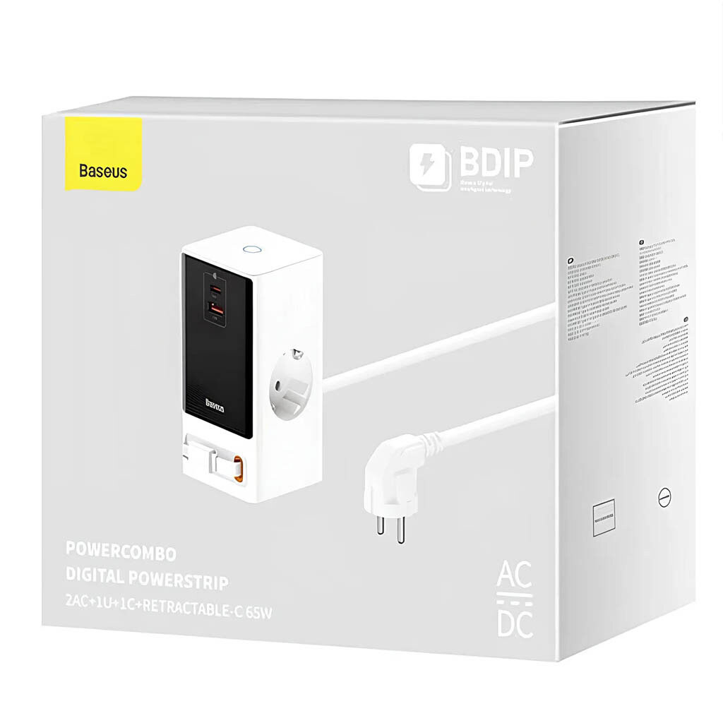 Сетевая зарядная станция Baseus PSLR000 OS PowerCombo, Белый - № 5 Сетевая зарядная станция Baseus PSLR000 OS PowerCombo, Белый - № 5