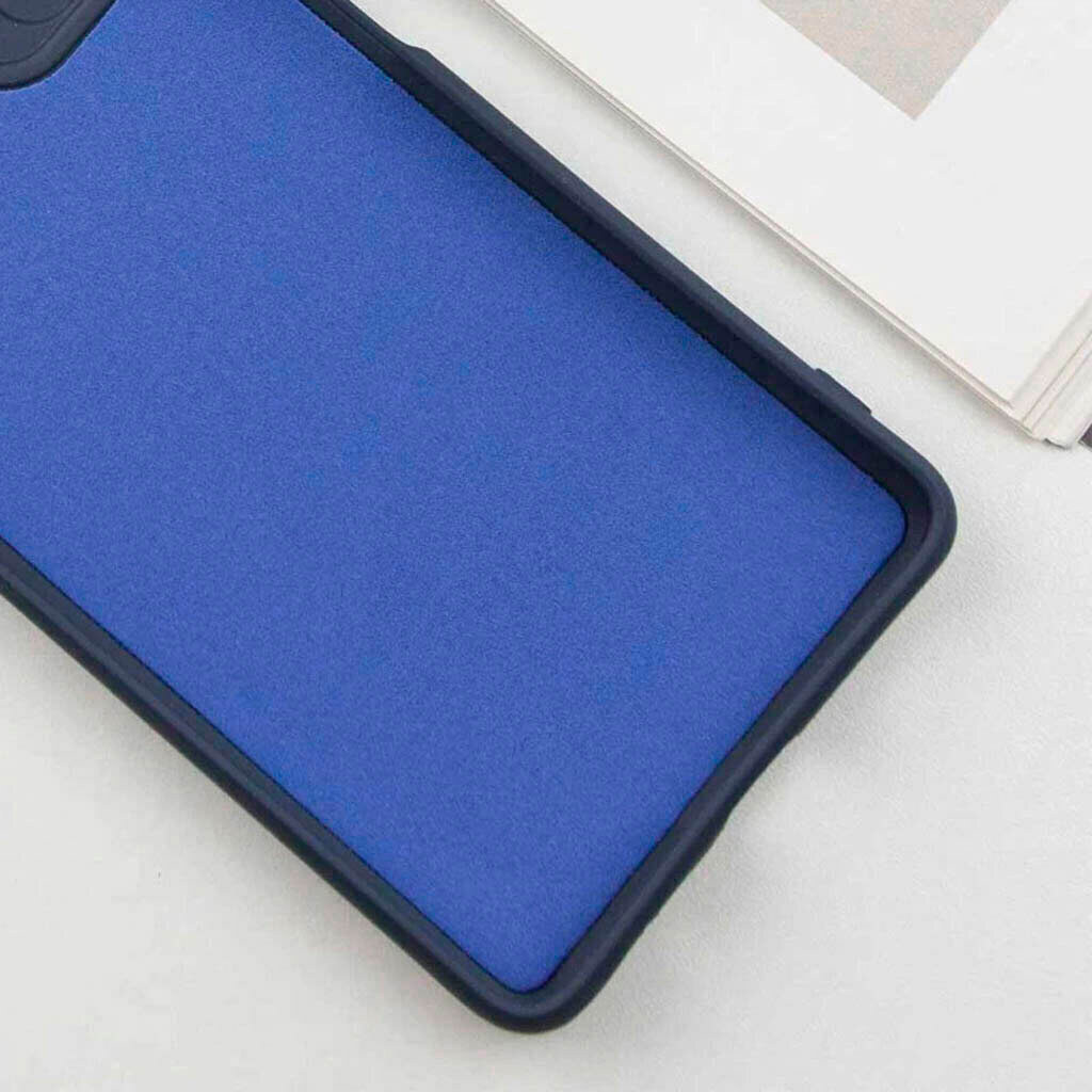 Чохол (накладка) Infinix Hot 60 Pro, GETMAN Liquid Silk, Midnight Blue, Синій - № 2 Чохол (накладка) Infinix Hot 60 Pro, GETMAN Liquid Silk, Midnight Blue, Синій - № 2