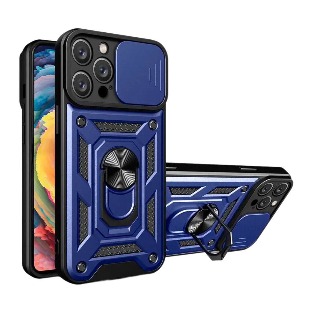 Чехол (накладка) Apple iPhone 14 Pro, Armor Guard Shield, Синий - № 1 Чехол (накладка) Apple iPhone 14 Pro, Armor Guard Shield, Синий - № 1