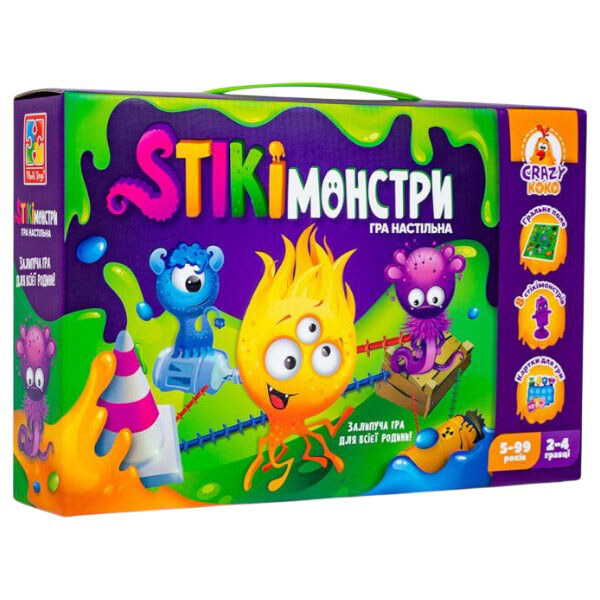 Игра настольная "Стикимонстры", Vladi Toys - № 1 Игра настольная "Стикимонстры", Vladi Toys - № 1