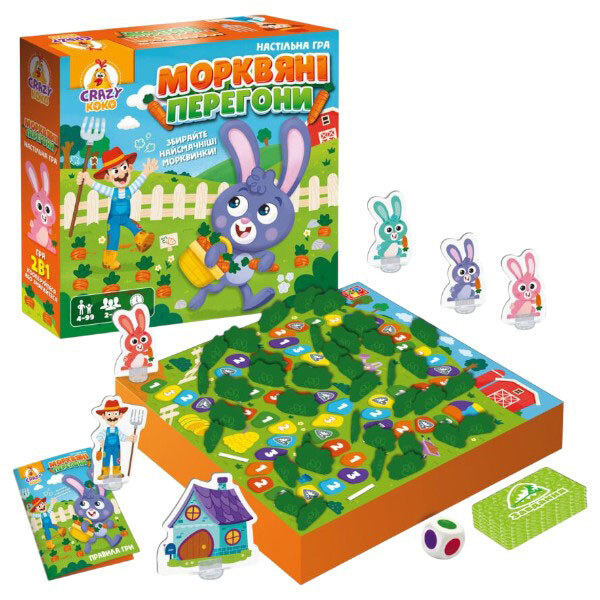 Игра настольная, маршрутная "Морковная гонка", Vladi Toys - № 2 Игра настольная, маршрутная "Морковная гонка", Vladi Toys - № 2