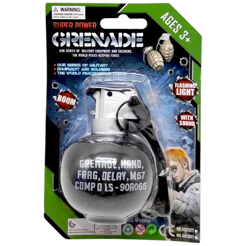 Граната на батарейках, на блістері, 18x12x7 см, Mic - № 1 Граната на батарейках, на блістері, 18x12x7 см, Mic - № 1