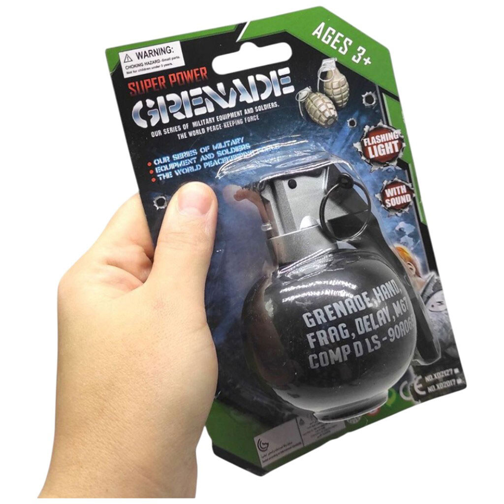 Граната на батарейках, на блістері, 18x12x7 см, Mic - № 2 Граната на батарейках, на блістері, 18x12x7 см, Mic - № 2