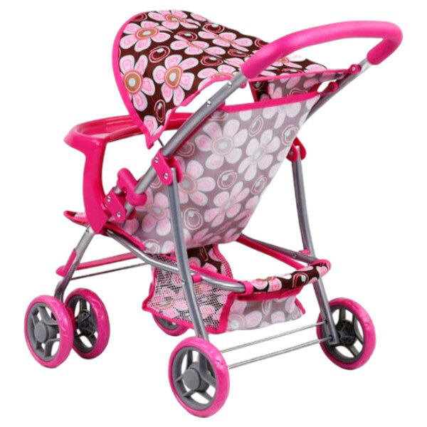Коляска для ляльок "Квіточки", Melogo - № 1 Коляска для ляльок "Квіточки", Melogo - № 1