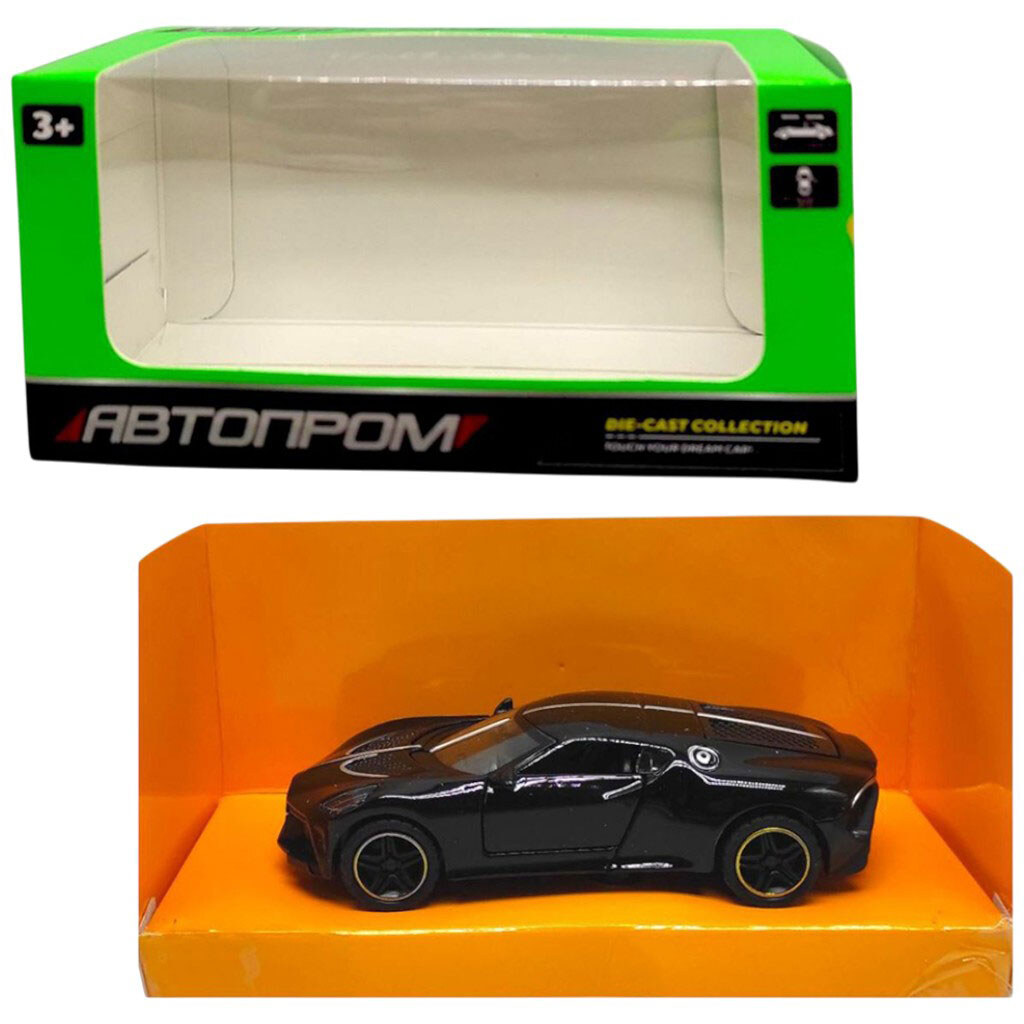 Машинка металева 1:43, "BUGATTI", Автопром - № 1 Машинка металева 1:43, "BUGATTI", Автопром - № 1