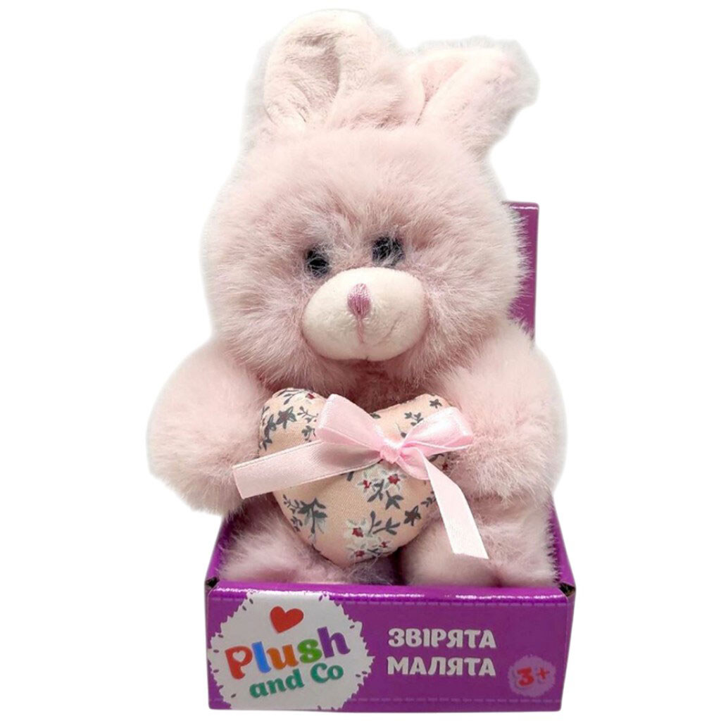 М'яка іграшка "ЗАЙЧИК", 16 см з вушками, Plush and Co - № 1 М'яка іграшка "ЗАЙЧИК", 16 см з вушками, Plush and Co - № 1