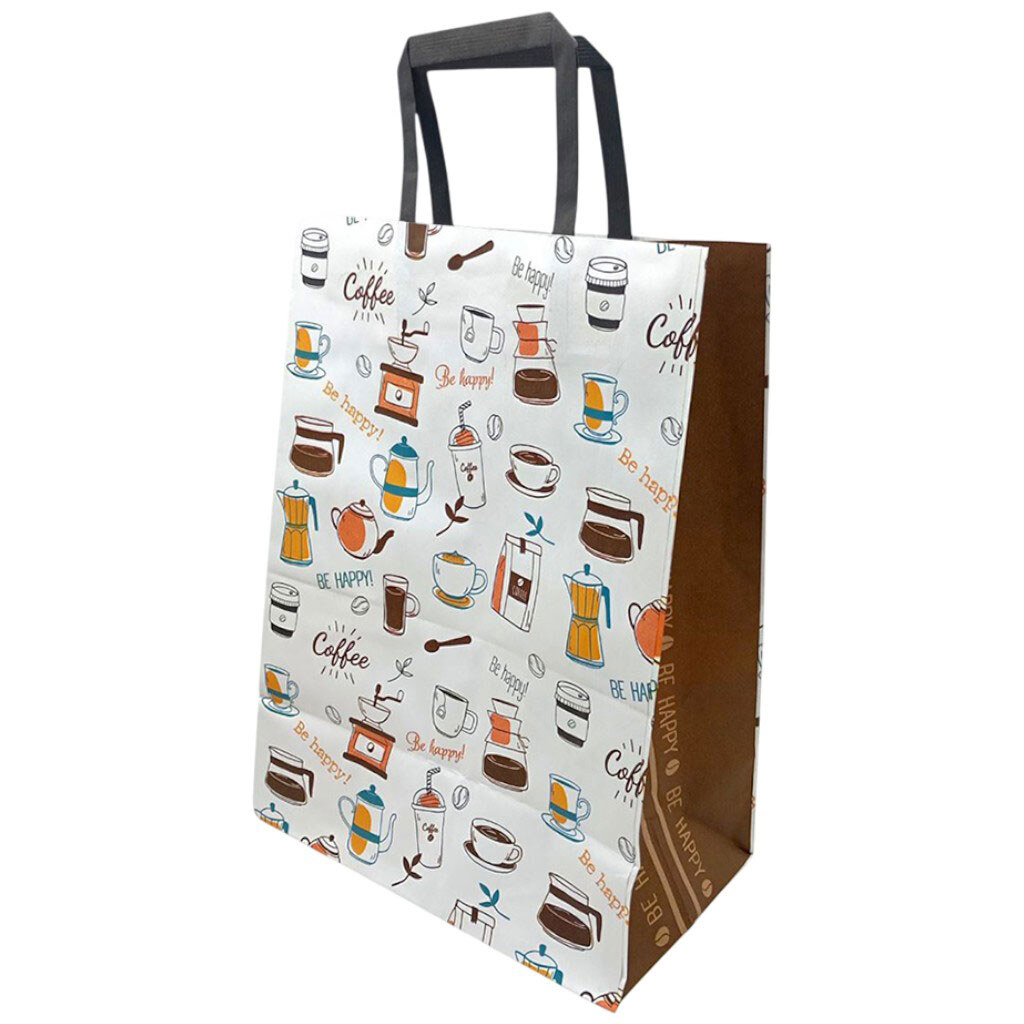 Пакет бумажный с ручками, Крафт, 25х15х34,5см, Bourgeois - № 1 Пакет бумажный с ручками, Крафт, 25х15х34,5см, Bourgeois - № 1