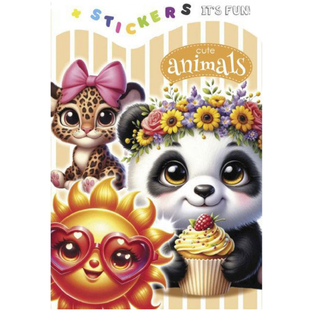 Раскраска "CUTE ANIMALS", 135 х 190мм, Art Studio Of Happiness - № 1 Раскраска "CUTE ANIMALS", 135 х 190мм, Art Studio Of Happiness - № 1