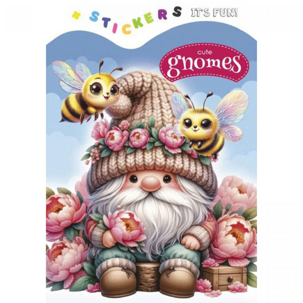 Раскраска "CUTE GNOMES", 135 х 190мм, Art Studio Of Happiness - № 1 Раскраска "CUTE GNOMES", 135 х 190мм, Art Studio Of Happiness - № 1