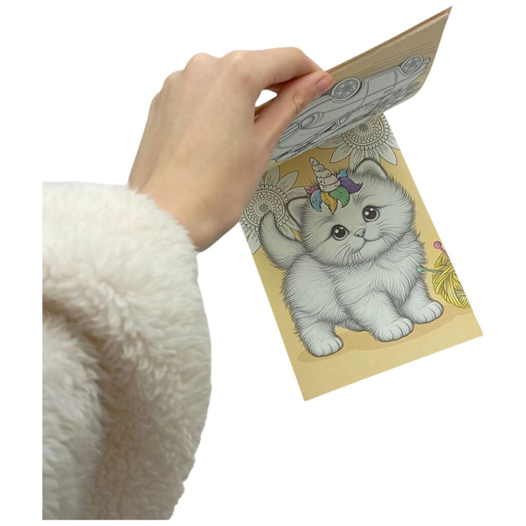 Раскраска с наклейками "КОТИК", 12 листов, Спираль, Art Studio Of Happiness - № 2 Раскраска с наклейками "КОТИК", 12 листов, Спираль, Art Studio Of Happiness - № 2