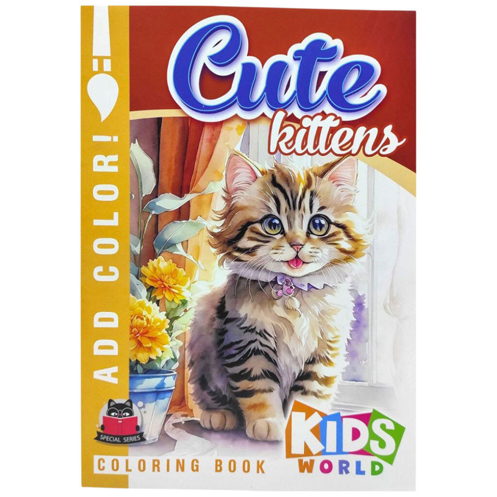 Раскраска "CUTE KITTENS", 210х297 мм, Art Studio Of Happiness - № 1 Раскраска "CUTE KITTENS", 210х297 мм, Art Studio Of Happiness - № 1