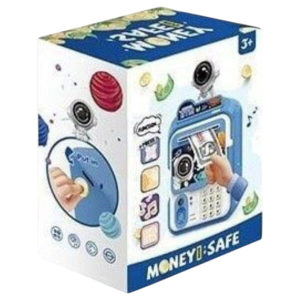 Сейф звуки, підсвічування, наклейки, іграшкові гроші в коробці, Mic - № 2 Сейф звуки, підсвічування, наклейки, іграшкові гроші в коробці, Mic - № 2