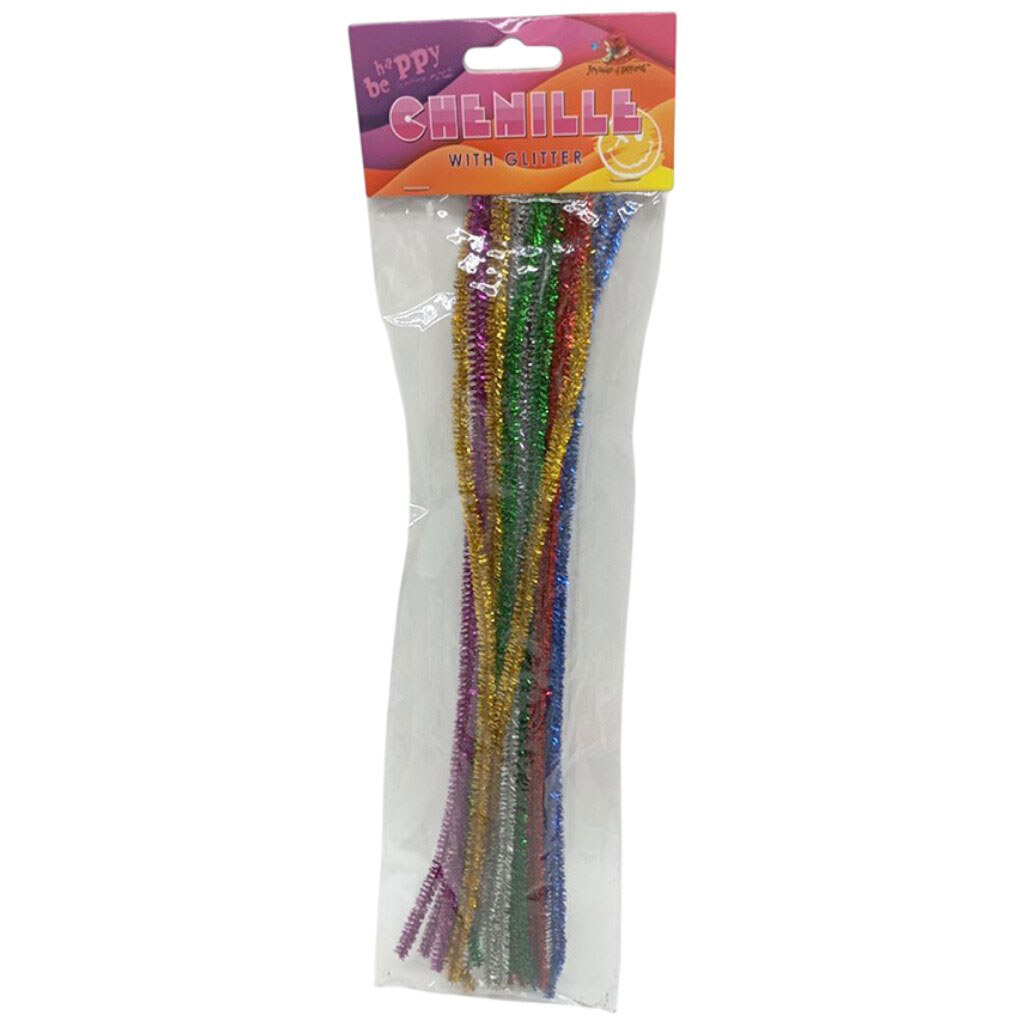 Синельная проволока с блестками, 6х300мм, 7цветов, 25шт, Art Studio Of Happiness - № 1 Синельная проволока с блестками, 6х300мм, 7цветов, 25шт, Art Studio Of Happiness - № 1