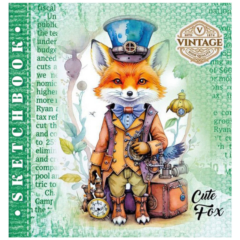 Скетчбук "CUTE FOX", 36 листов, Bourgeois - № 1 Скетчбук "CUTE FOX", 36 листов, Bourgeois - № 1