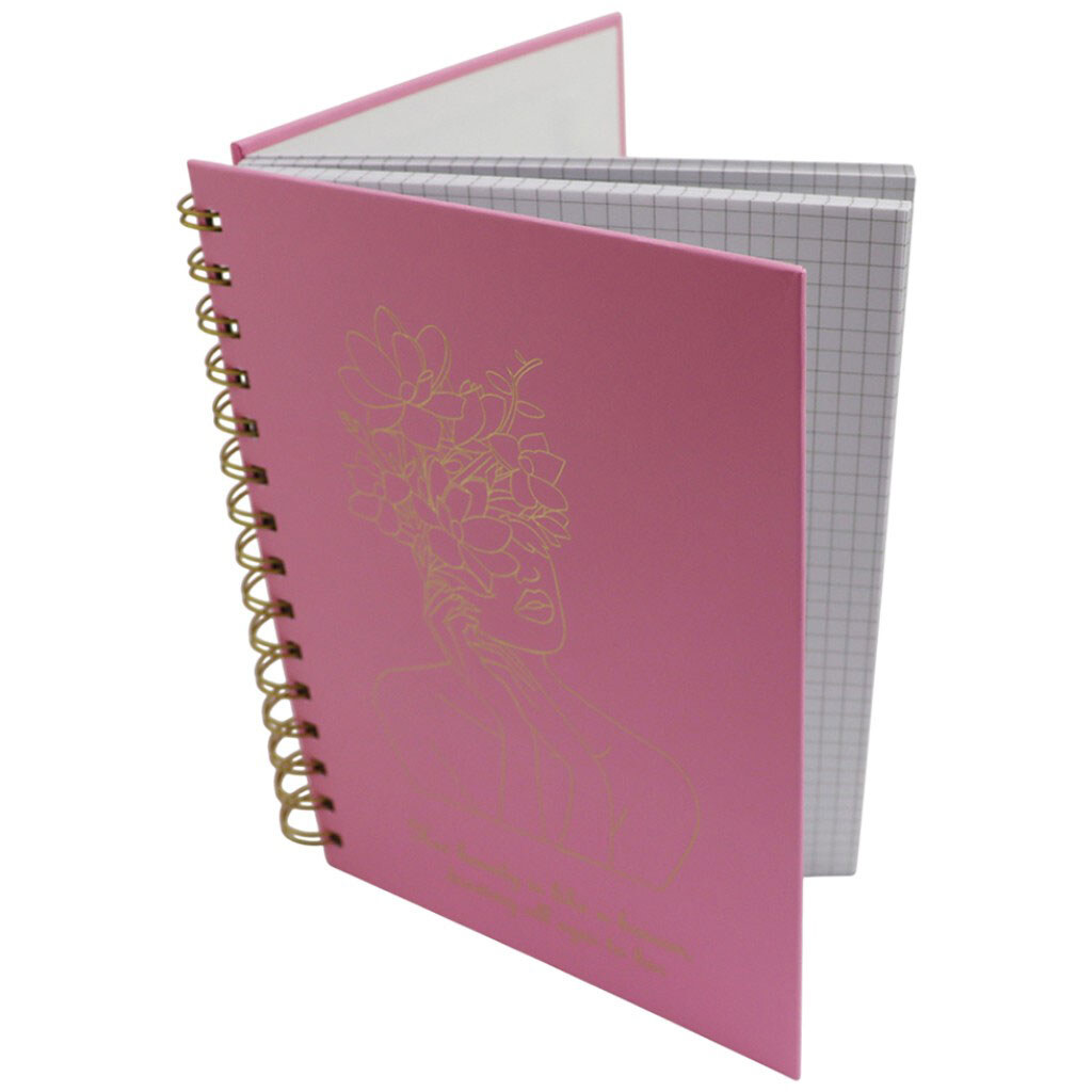 Блокнот А5 на спирали "Девушка", 96 листов - № 2 Блокнот А5 на спирали "Девушка", 96 листов - № 2