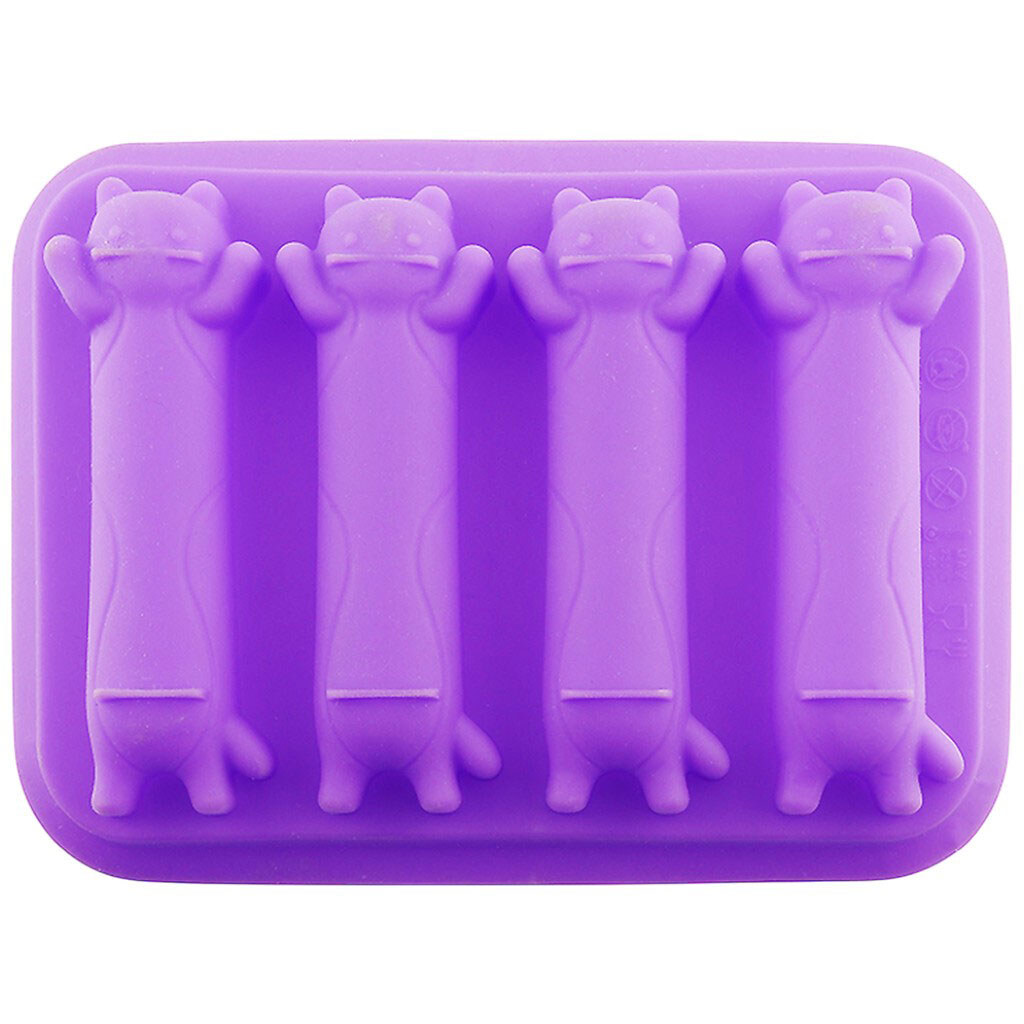 Форма для випікання силіконова Profsil Котики, 4 шт/лист - № 1 Форма для випікання силіконова Profsil Котики, 4 шт/лист - № 1