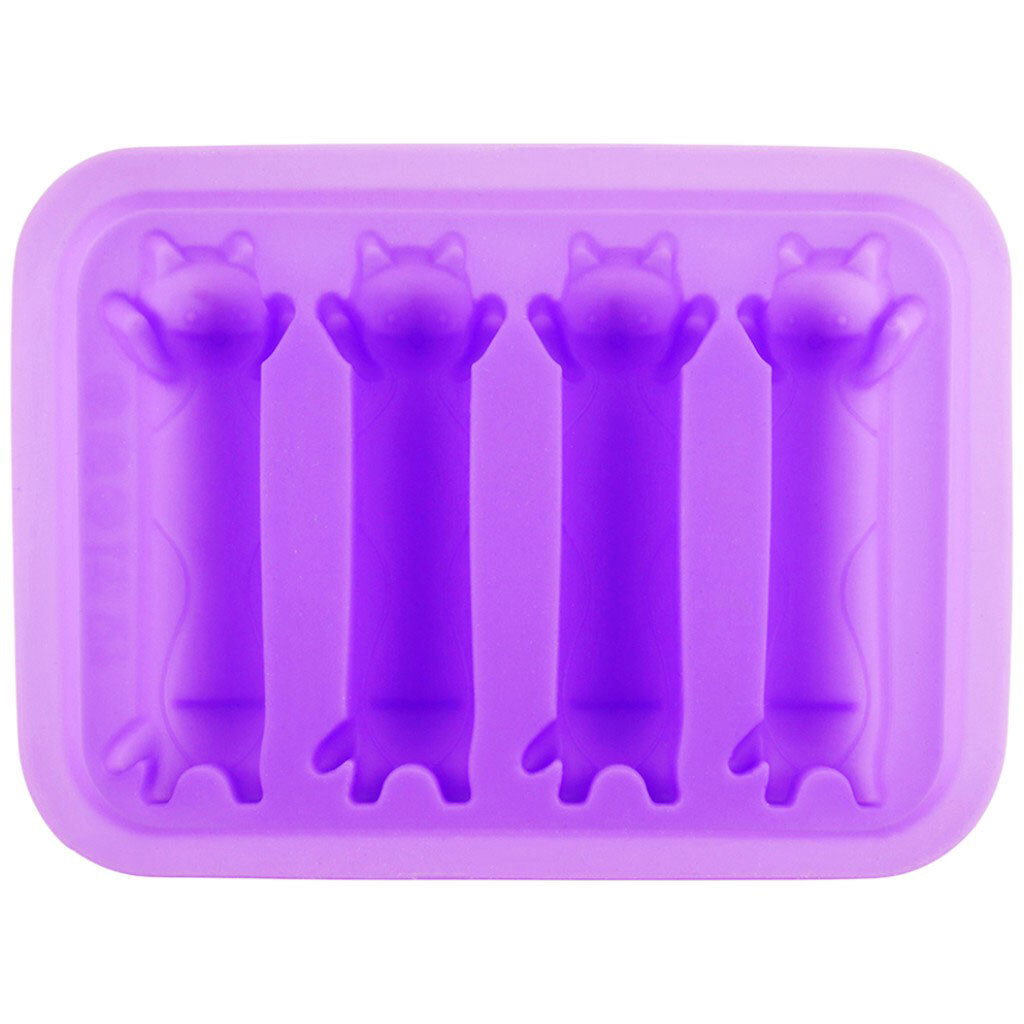 Форма для випікання силіконова Profsil Котики, 4 шт/лист - № 2 Форма для випікання силіконова Profsil Котики, 4 шт/лист - № 2
