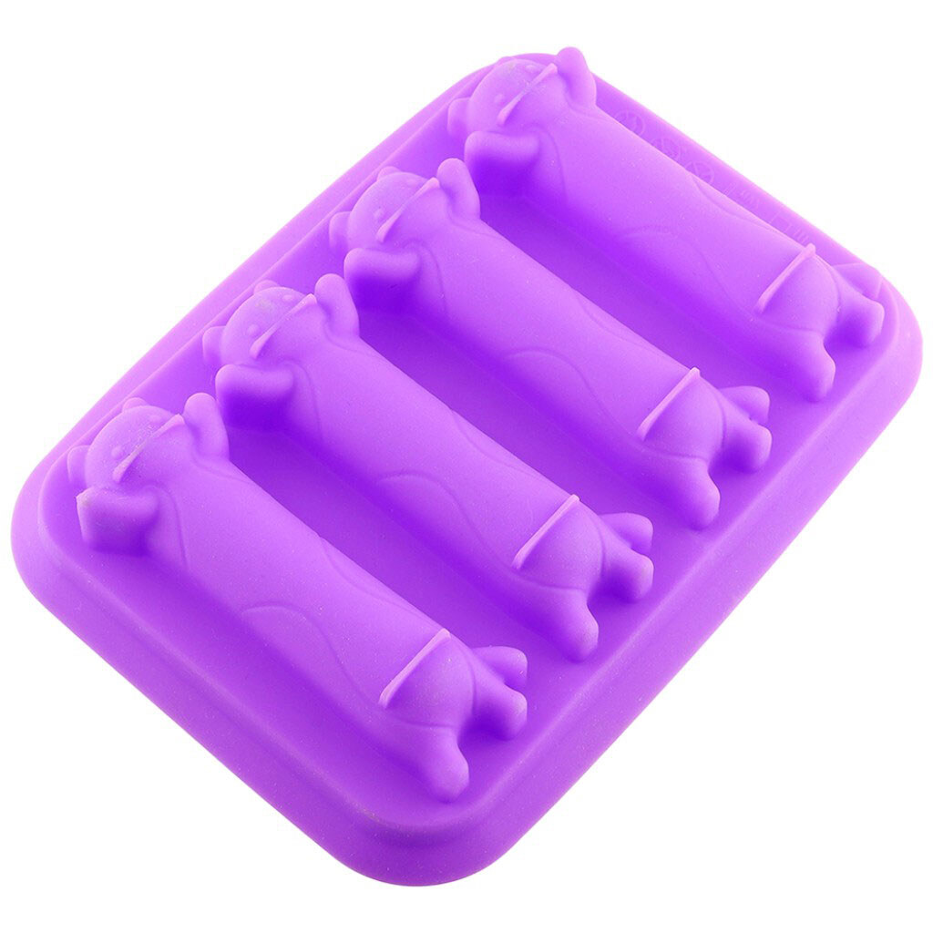 Форма для випікання силіконова Profsil Котики, 4 шт/лист - № 3 Форма для випікання силіконова Profsil Котики, 4 шт/лист - № 3