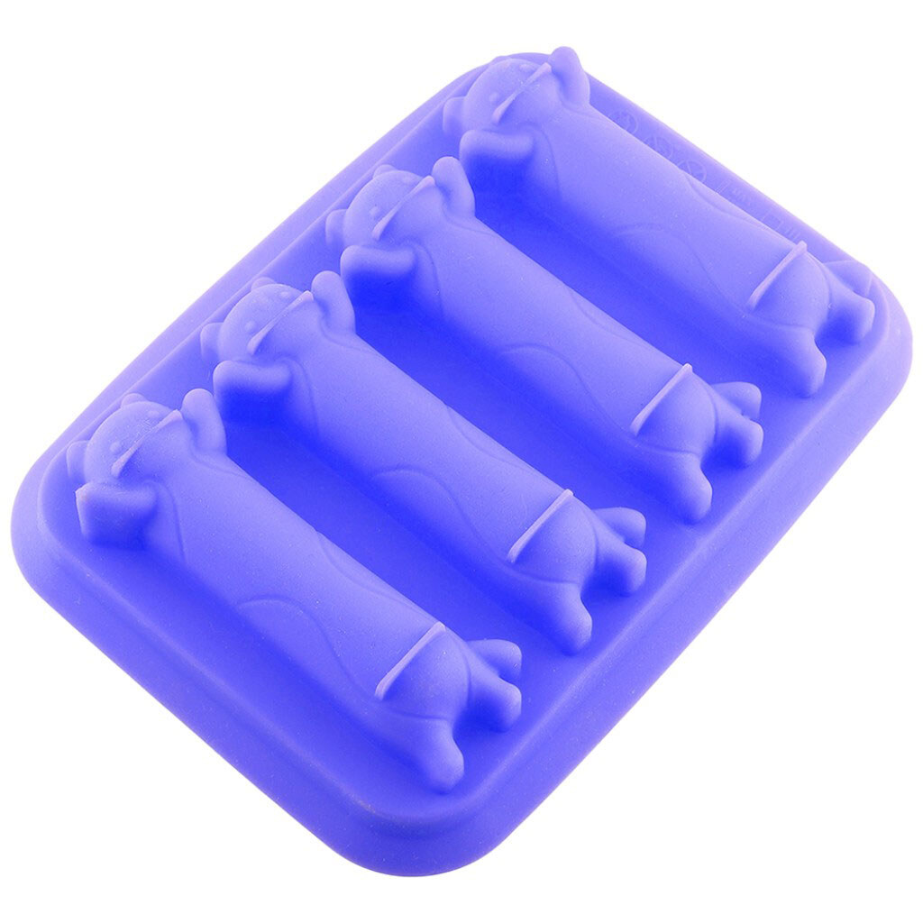 Форма для випікання силіконова Profsil Котики, 4 шт/лист - № 5 Форма для випікання силіконова Profsil Котики, 4 шт/лист - № 5