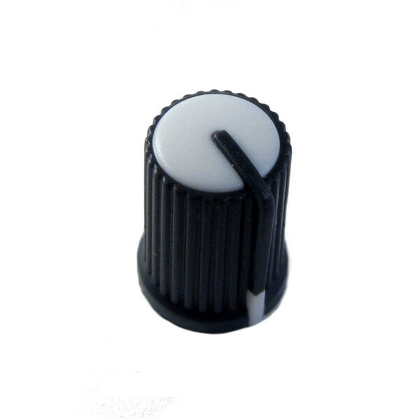 Ручки для потенціометрів KNOB-PLB-D-SHAFT-17X12X6-WHITE - № 1 Ручки для потенціометрів KNOB-PLB-D-SHAFT-17X12X6-WHITE - № 1