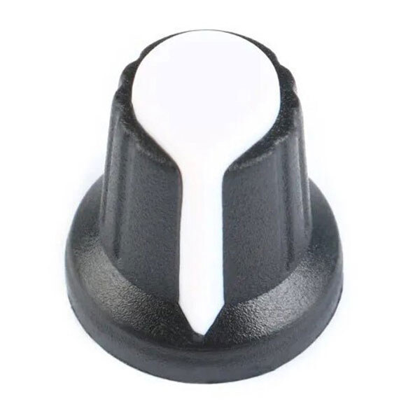 Ручки для потенциометров KNOB-PLB-15X17X6-WHITE - № 1 Ручки для потенциометров KNOB-PLB-15X17X6-WHITE - № 1