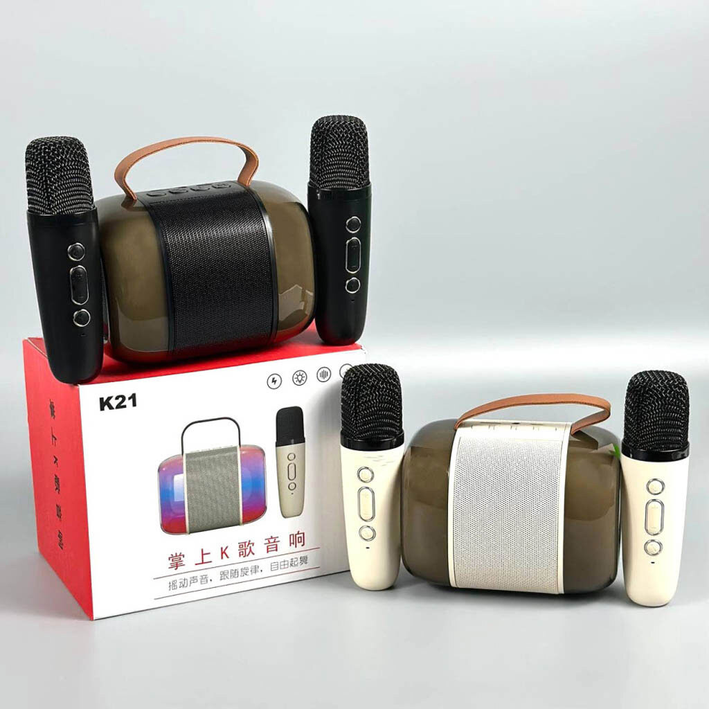 Портативна колонка K21-2, Чорний - № 8 Портативна колонка K21-2, Чорний - № 8