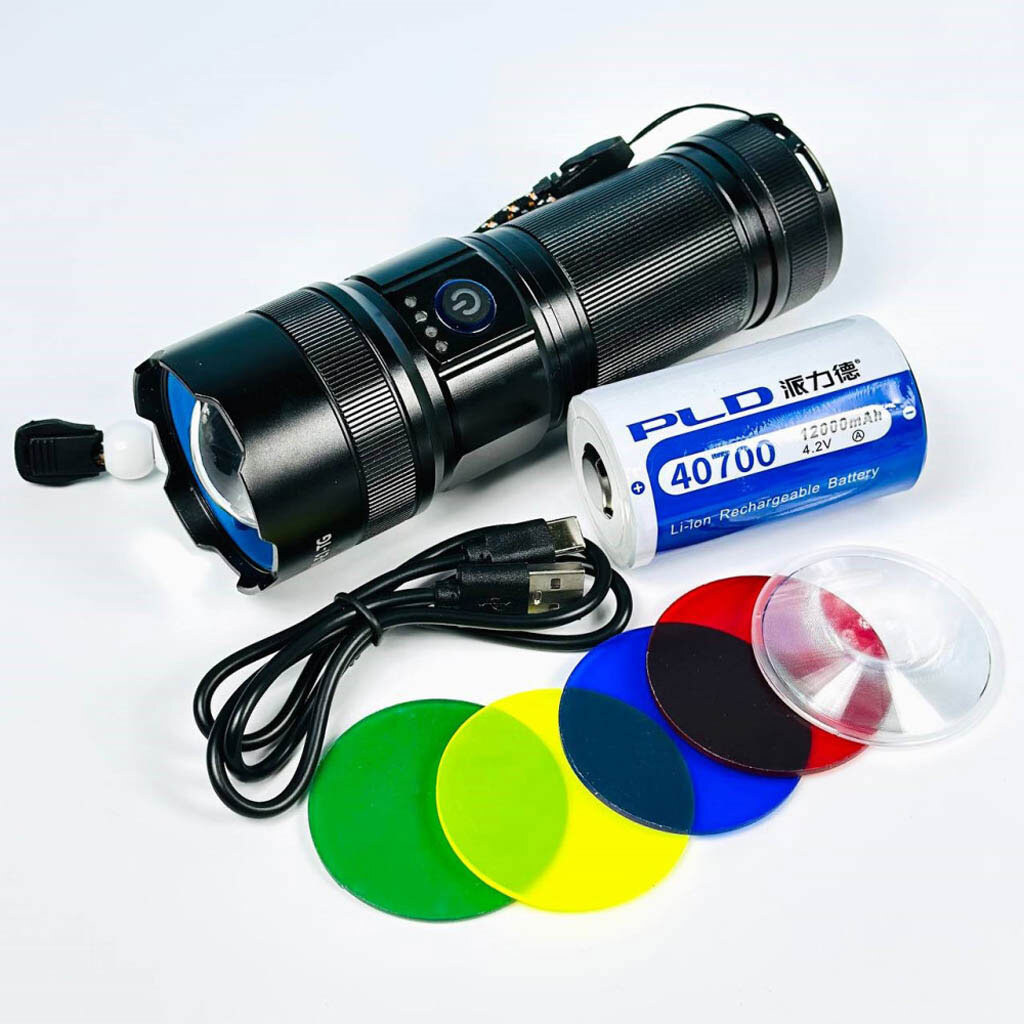 Ліхтарик AK180, Чорний - № 6 Ліхтарик AK180, Чорний - № 6