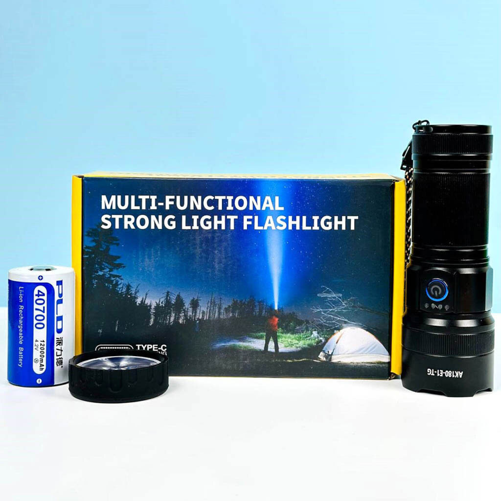 Ліхтарик AK180, Чорний - № 8 Ліхтарик AK180, Чорний - № 8