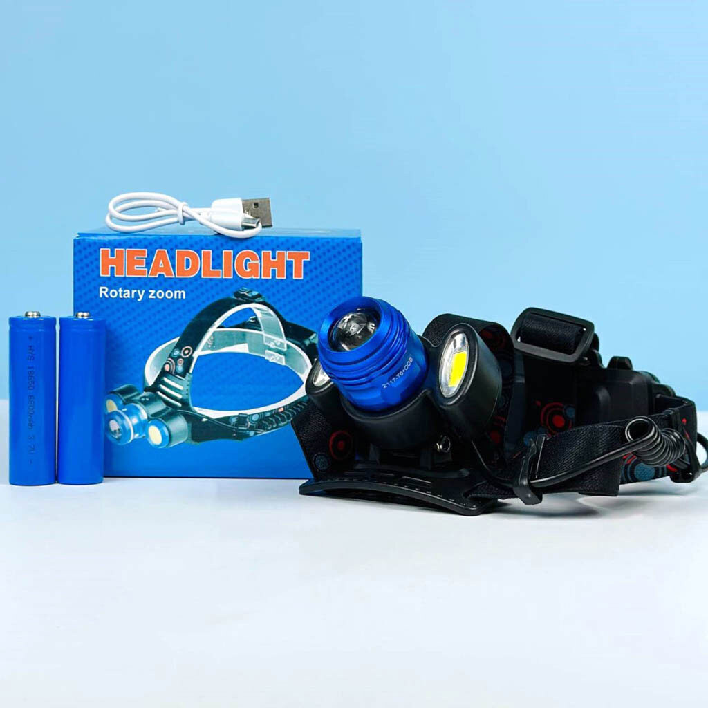 Налобний ліхтар Police 2117-T6, Чорний - № 6 Налобний ліхтар Police 2117-T6, Чорний - № 6