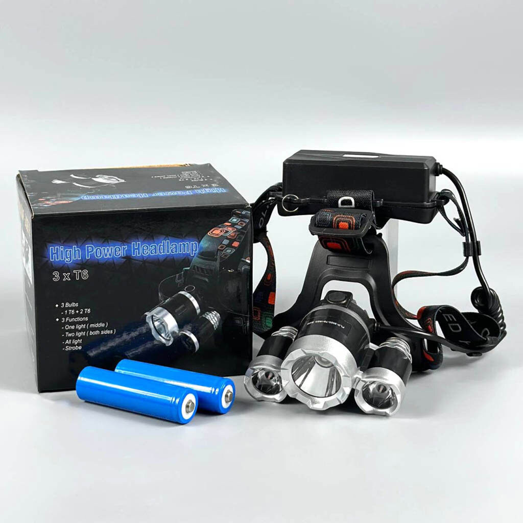 Налобний ліхтар Police 3000-T6, Чорний - № 8 Налобний ліхтар Police 3000-T6, Чорний - № 8