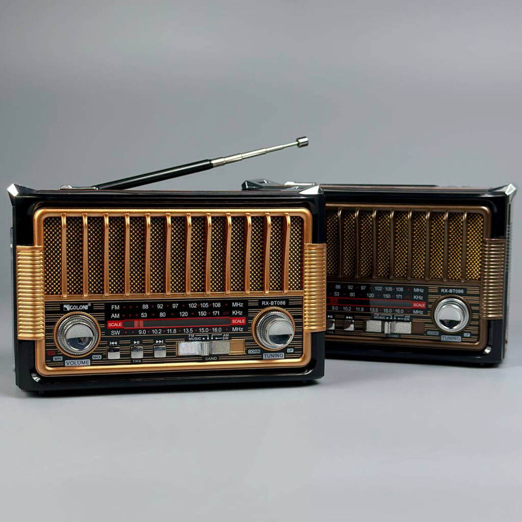 Радіоприймач Golon RX-BT086, Золотий - № 2 Радіоприймач Golon RX-BT086, Золотий - № 2