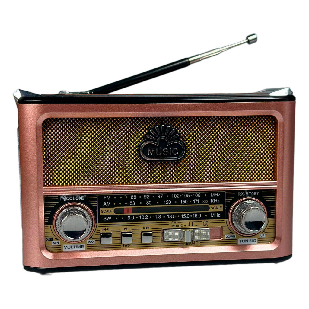 Радиоприемник Golon RX-BT087, Розовый - № 1 Радиоприемник Golon RX-BT087, Розовый - № 1