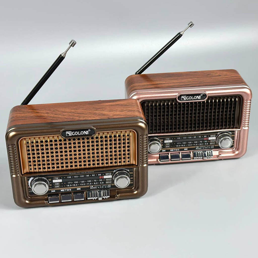 Радиоприемник Golon RX-BT6060S, Коричневый - № 2 Радиоприемник Golon RX-BT6060S, Коричневый - № 2