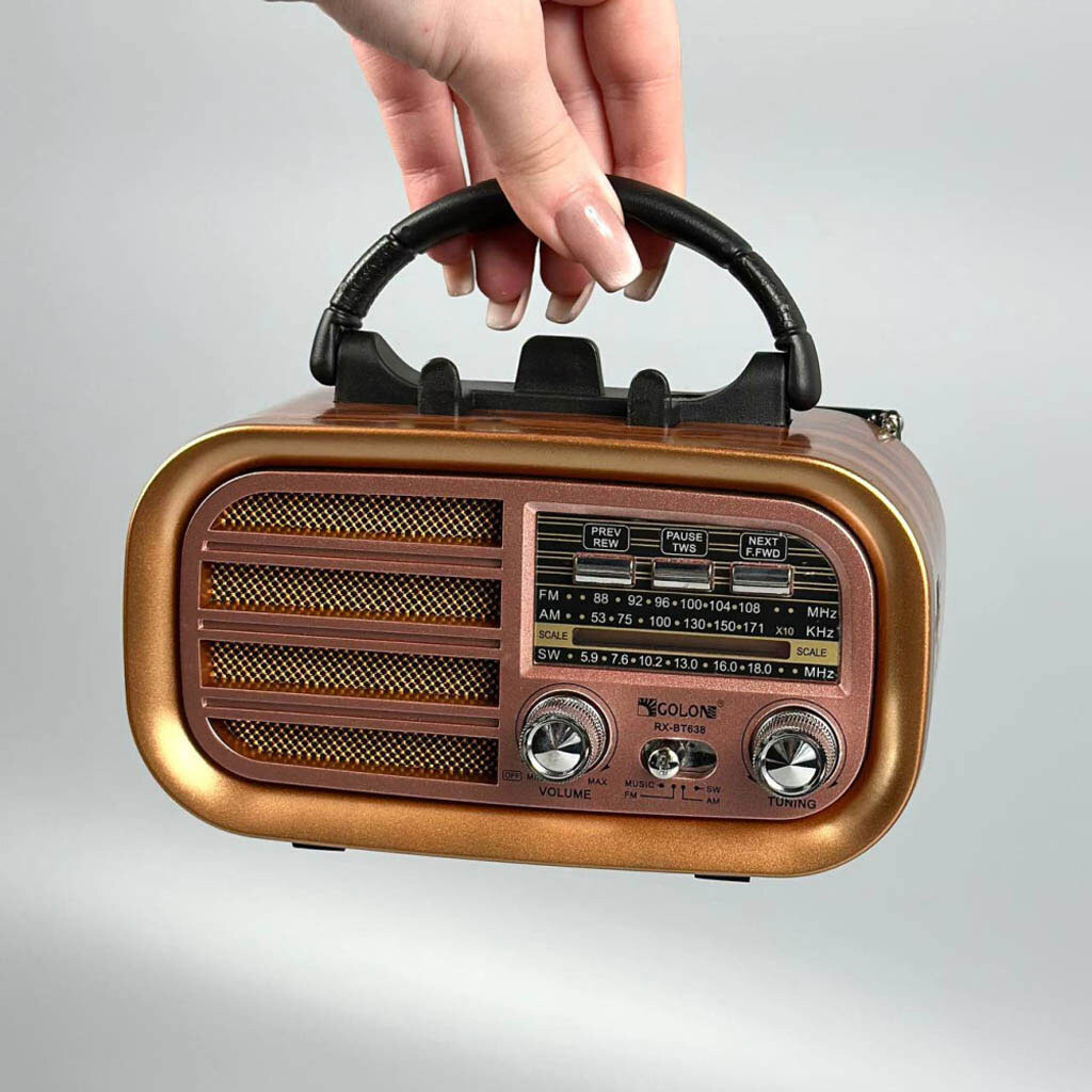 Радиоприемник Golon RX-BT638, Золотой - № 2 Радиоприемник Golon RX-BT638, Золотой - № 2