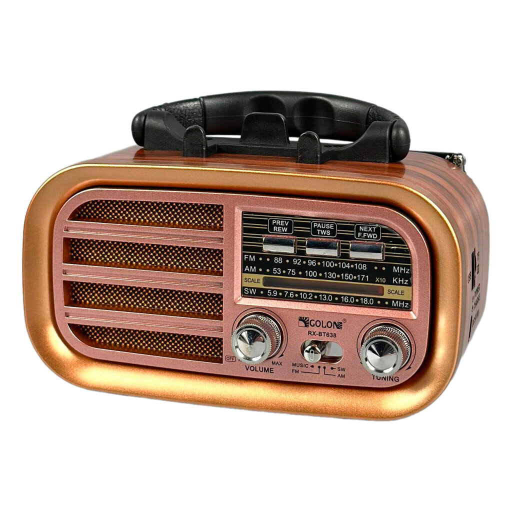 Радиоприемник Golon RX-BT638, Розовый - № 1 Радиоприемник Golon RX-BT638, Розовый - № 1