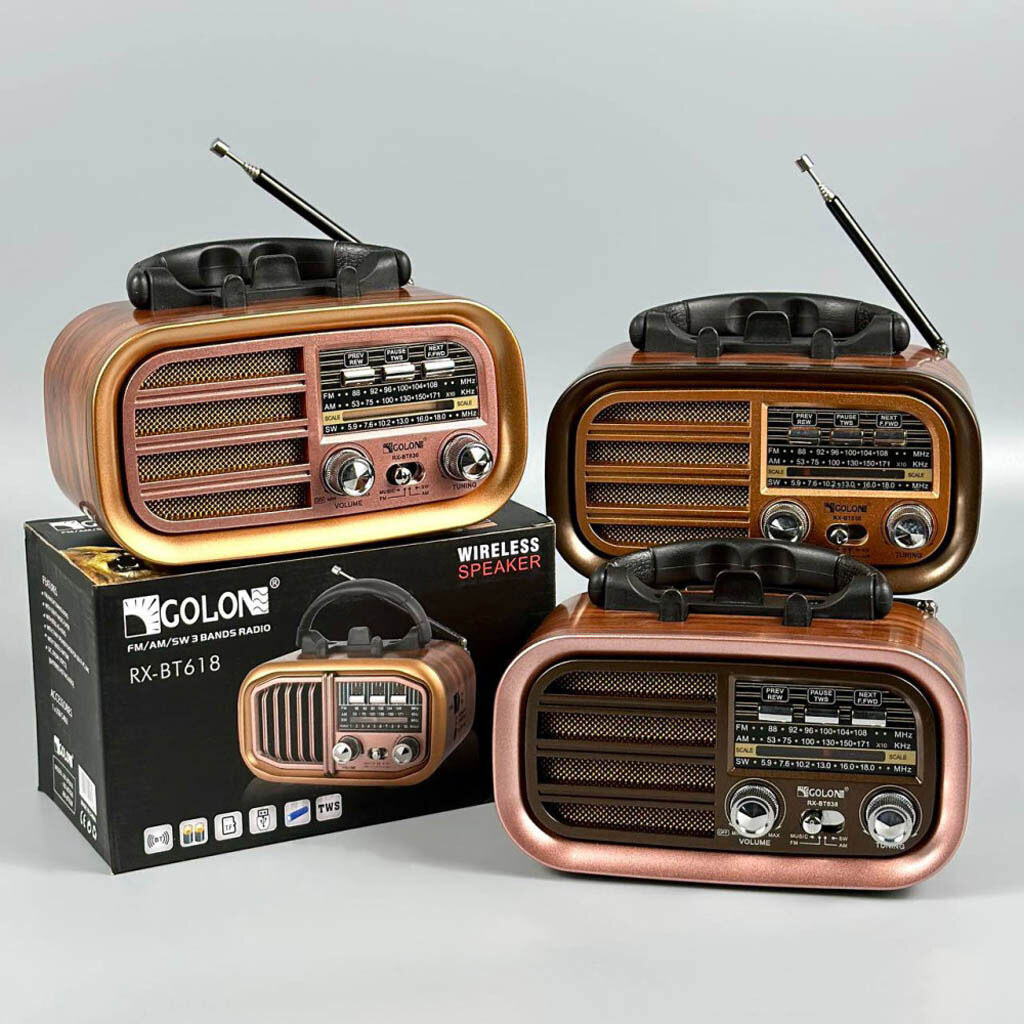 Радиоприемник Golon RX-BT638, Розовый - № 7 Радиоприемник Golon RX-BT638, Розовый - № 7