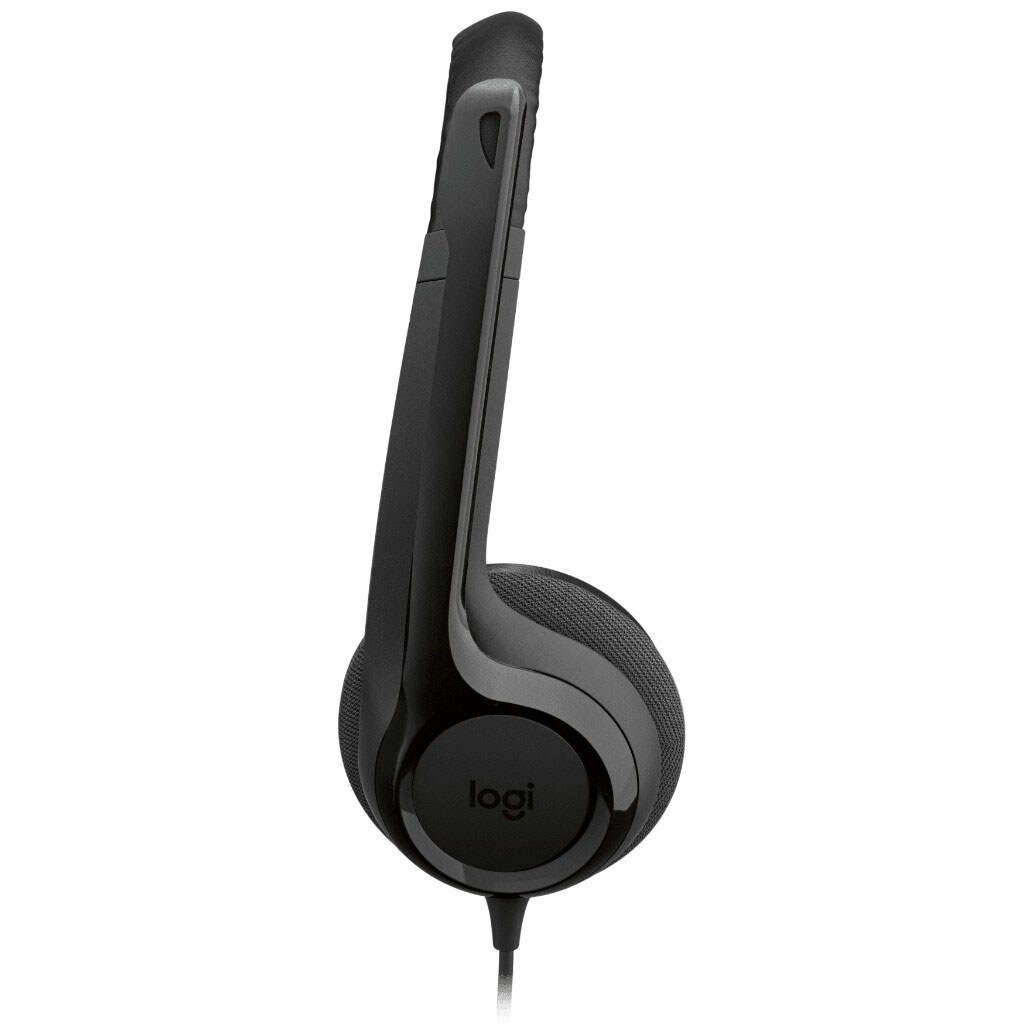 Навушники Logitech H390 USB-C Midnight, З мікрофоном, Чорний - № 2 Навушники Logitech H390 USB-C Midnight, З мікрофоном, Чорний - № 2
