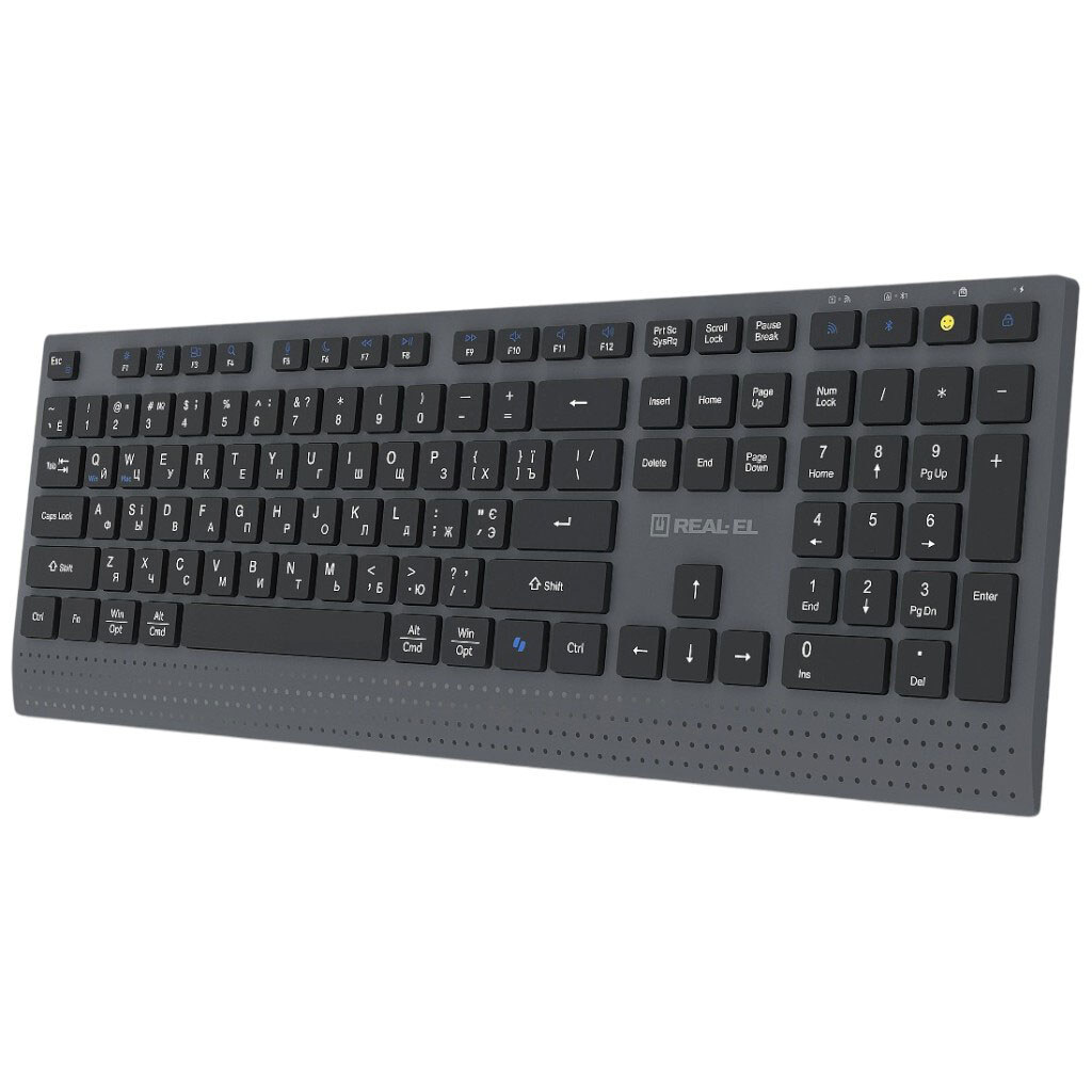 Клавіатура REAL-EL RK-715W, Чорний - № 3 Клавіатура REAL-EL RK-715W, Чорний - № 3