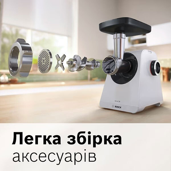 Мясорубка Bosch MFWS420W, Белый - № 3 Мясорубка Bosch MFWS420W, Белый - № 3