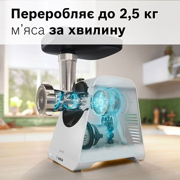 Мясорубка Bosch MFWS420W, Белый - № 4 Мясорубка Bosch MFWS420W, Белый - № 4