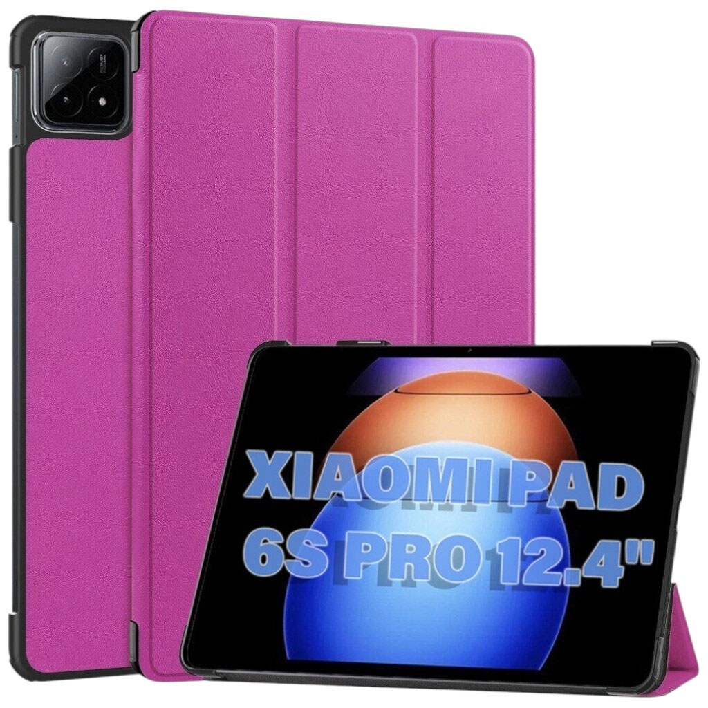 Чехол (книжка) Xiaomi Pad 6S Pro, BeCover Smart Case, Фиолетовый - № 2 Чехол (книжка) Xiaomi Pad 6S Pro, BeCover Smart Case, Фиолетовый - № 2